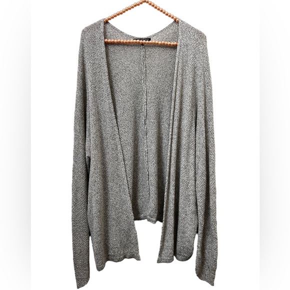 Brandy Melville Women's Heather Gray Open Front Knit Cardigan Sweater One Size - Picture 1 of 6